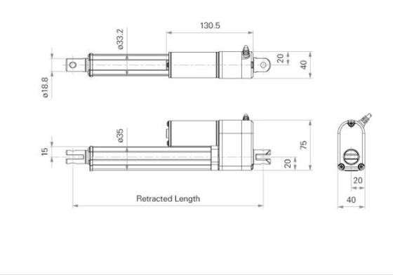 Outdoor Electric Linear Actuators with Limit Switch Signal Output