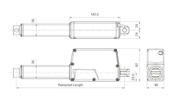 DC Linear Actuators 12V / 24V 6000N IP66 For Smart Kitchen Cabinet