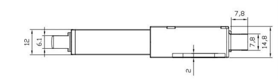 Lightweight Linear Actuator DC Motor 180N Force IP54 For Light-Duty Application