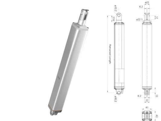 Tubular Electric DC Actuators with Hall Sensor for Vents and Windows Open