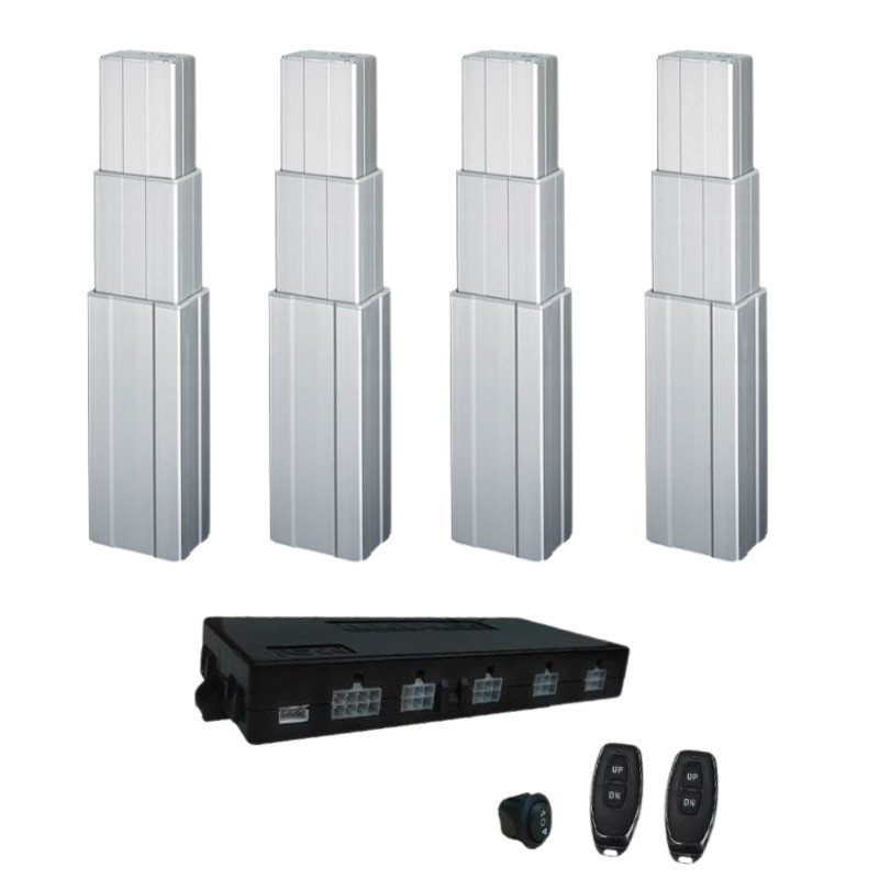 Height Adjustable Table Telescopic Column 2000N Hall Lifting Actuator 4CH Sync Control Unit