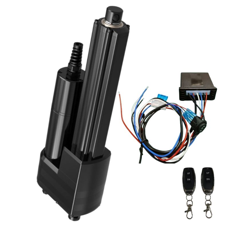 24V DC Motor Drive Electric Actuator High-Force 8kN Corrosion-proof w/ Manual Drive