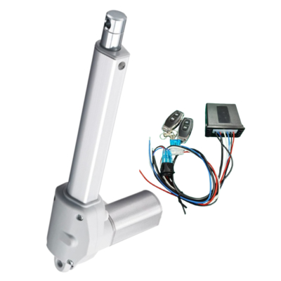 24V 2500N 電動リニアアクチュエータ、速度5mm/秒、IP66定格